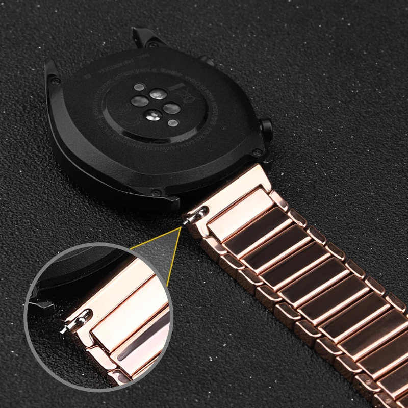 20 мм 22 мм керамический ремешок для часов huawei Watch GT/honor magic watch 2 для Amazfit Stratos 2/2S ремешок для часов браслет аксессуары