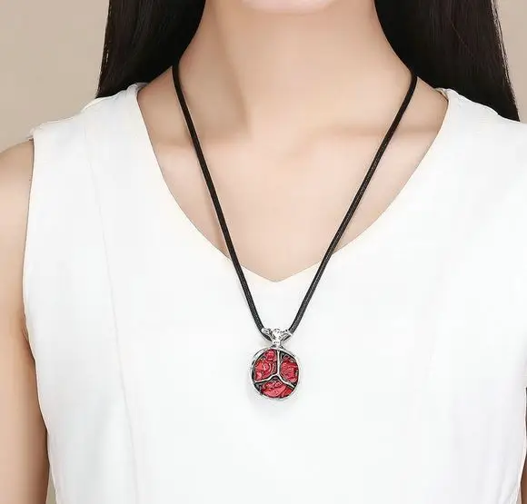 Ladies Necklace Pomegranate Pendant Long First Love Fruit Sweater Chain jewelry necklace | Украшения и аксессуары