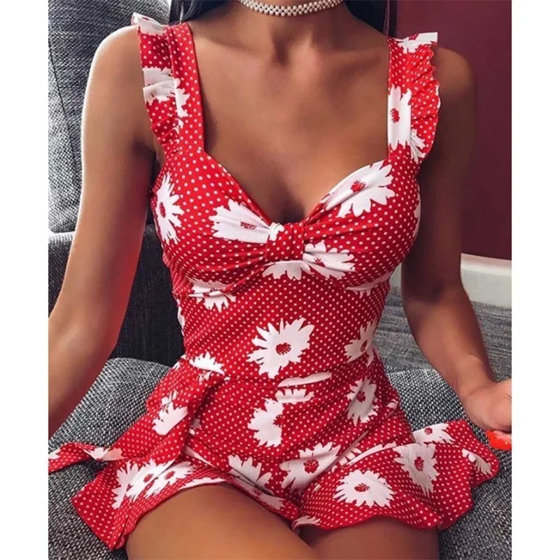 

Flowers Suspender Dress 2020 Women Summer Party Night Mini Boho Dresses For Women Plus Size Beach Slim Sexy Fashion Woman Dress