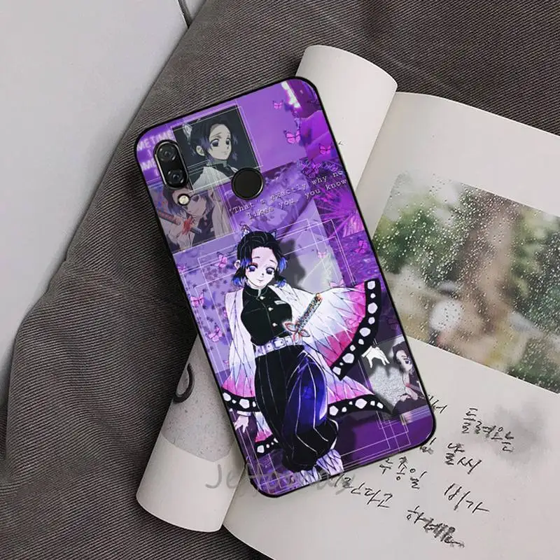 

Kochou Shinobu Kimetsu no Yaiba Phone Case For Xiaomi Redmi note 4 4X 8T 9 9s 10 K20 K30 cc9 9t pro lite max