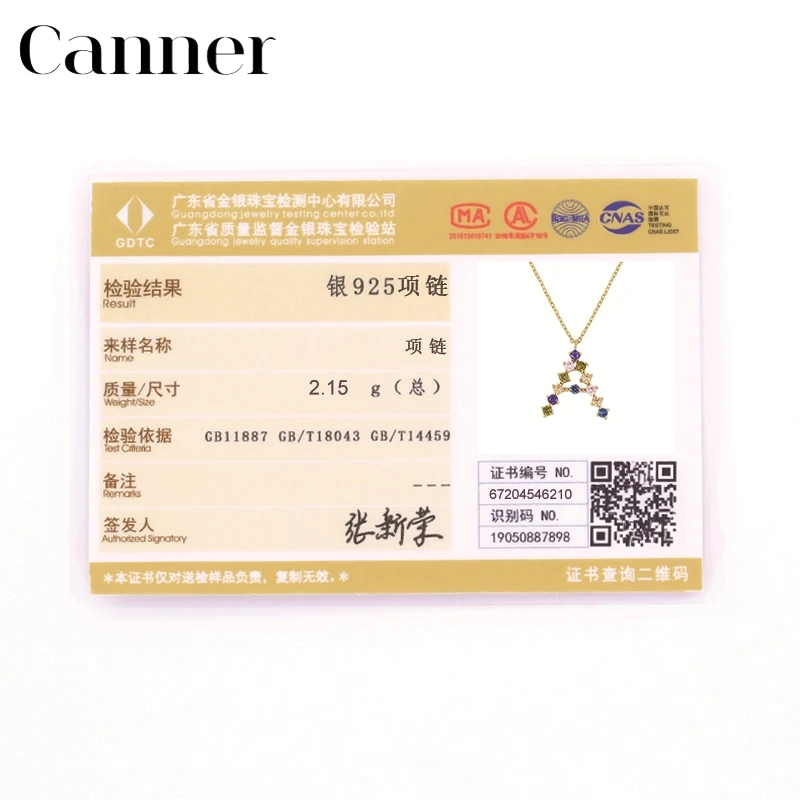 

Canner 925 Sterling Silver Pendant Necklaces For Women 26 Initial Letters Clavicle Zircon Choker Necklace Fine Jewelry Collar W5