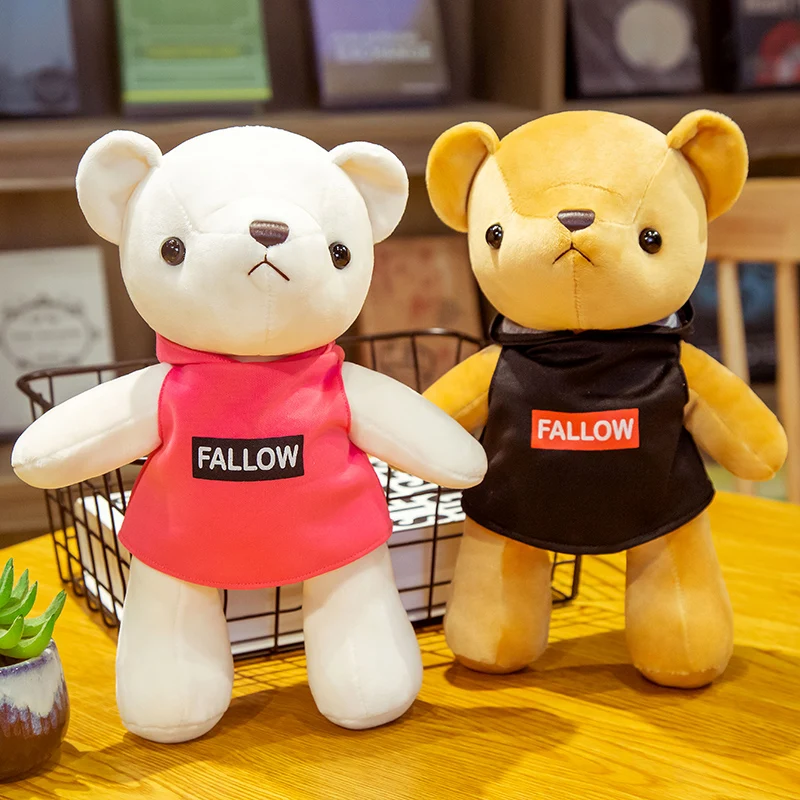 Новый милый плюшевый мишка 26 см мягкие плюшевые игрушки белые и коричневые