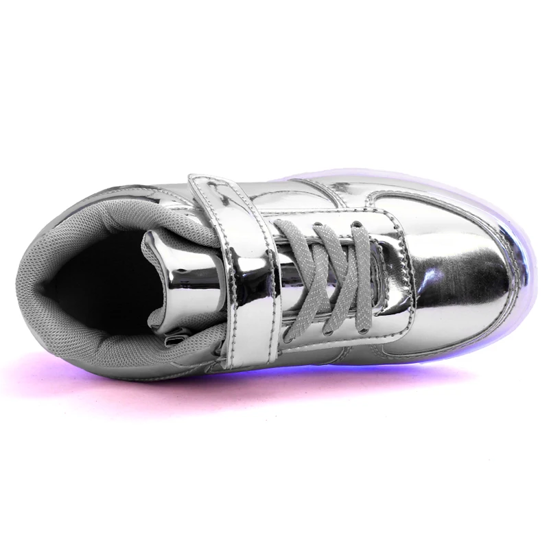 JawayKids Led Shoes for Child USB chargering Light Up boys girls Glowing Christmas Sneakers | Детская одежда и обувь