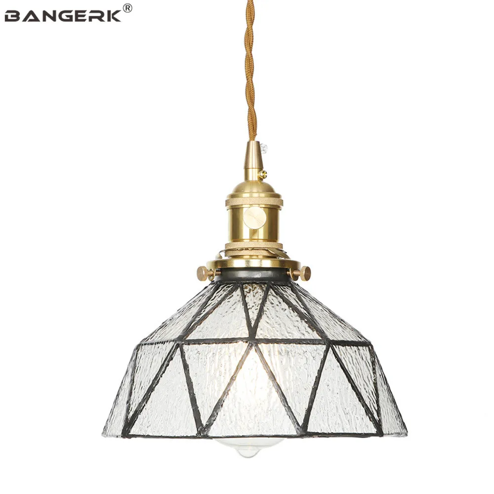 Античный медный подвесной светильник в стиле лофт светодиодный Регулируемый