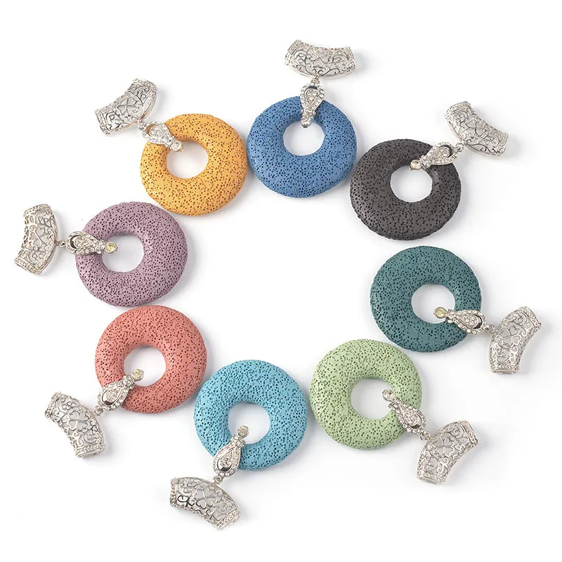 Натуральный вулканический камень высокое качество гипоаллергенный кулон для