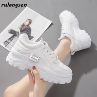autumn and winter new small white shoes for female students all match super hot sports shoes womens casual thick soled shoes