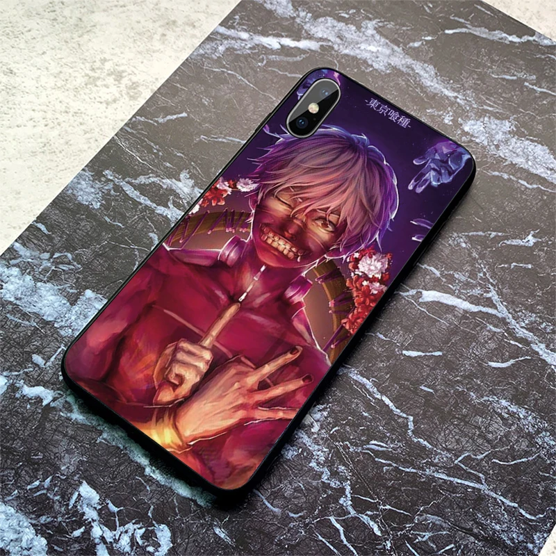 Анимация Токийский Гуль мягкий чехол для телефона из ТПУ iPhone 11 Pro Max X XS XR 8 7 6 5 s Plus