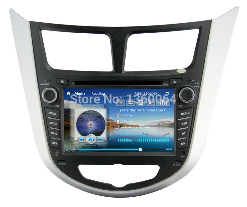 Автомобильный DVD плеер 2 din 7 &quotдля Hyundai Solaris accent Verna i25 gps навигация Bluetooth радио ТВ 3G