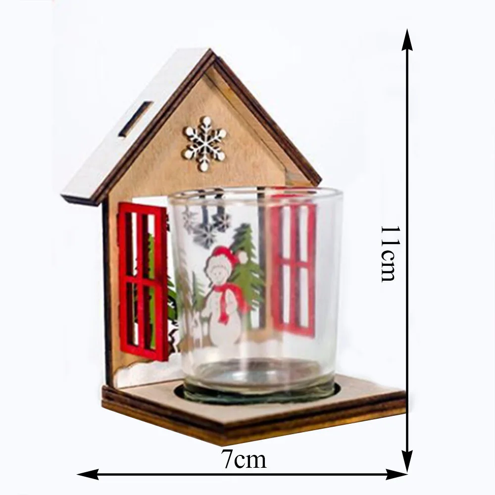 Декоративный Подсвечник рождественский дом подсвечник украшения Ремесла