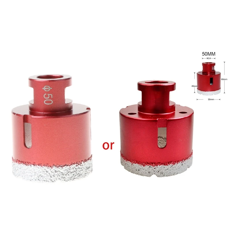 

6-75mm M14 Vacuum Brazed Drill Bit High Hardness Hole Saw Cutter for Marble Tile