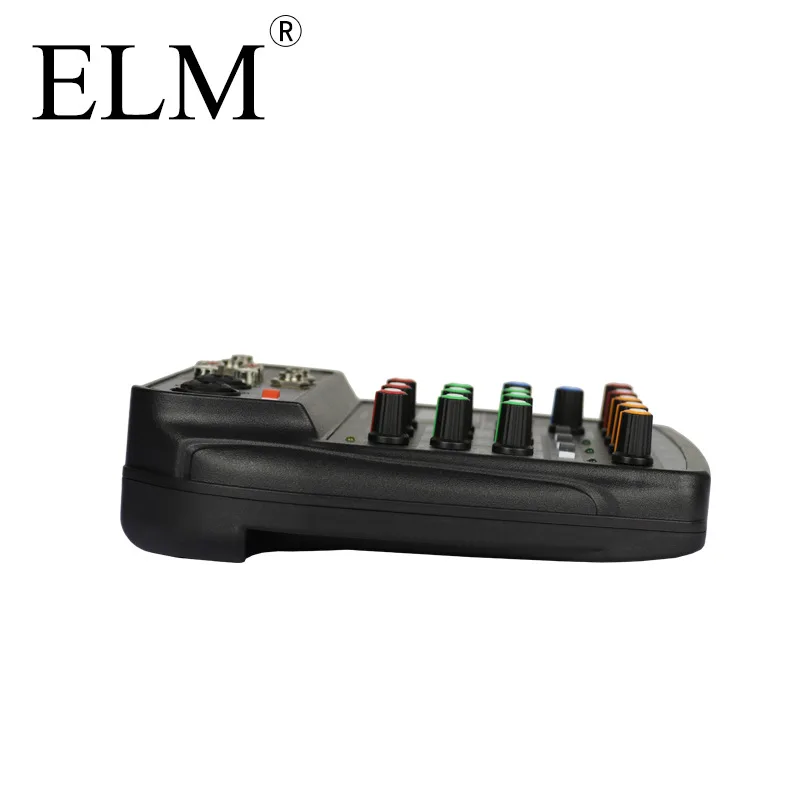 Аудио миксер ELM для караоке микшерный пульт компактный звуковой карты цифровой BT