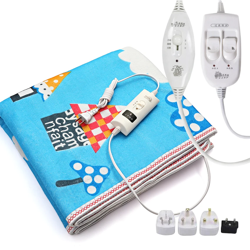 Electric blanket 220v thick heater double body warmer 180*150cm heating mattress thermostat electric blanket
