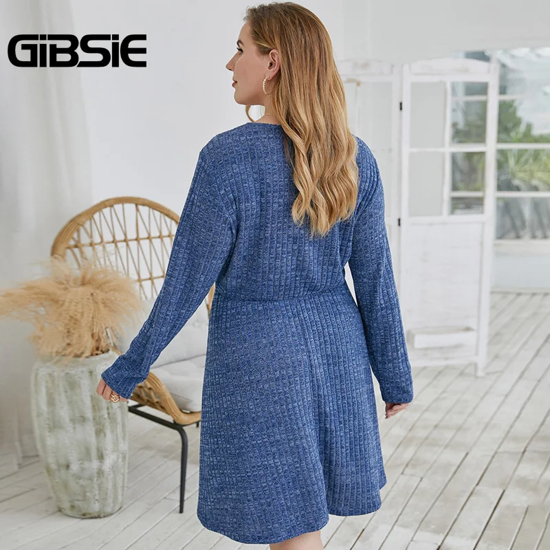 Женское платье трапеция с высокой талией GIBSIE повседневное однотонное миди