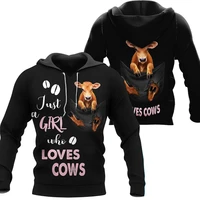 cute cows 3d full printing hoodie new fashion men sweatshirt casual zip hoodie unisex harajuku jacket tracksuit mz311