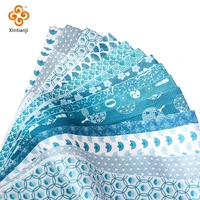22pcs 2 44x39 3inch diy patchwork jelly roll fabric quilting strips blue cotton japanese style dolls sewing craft