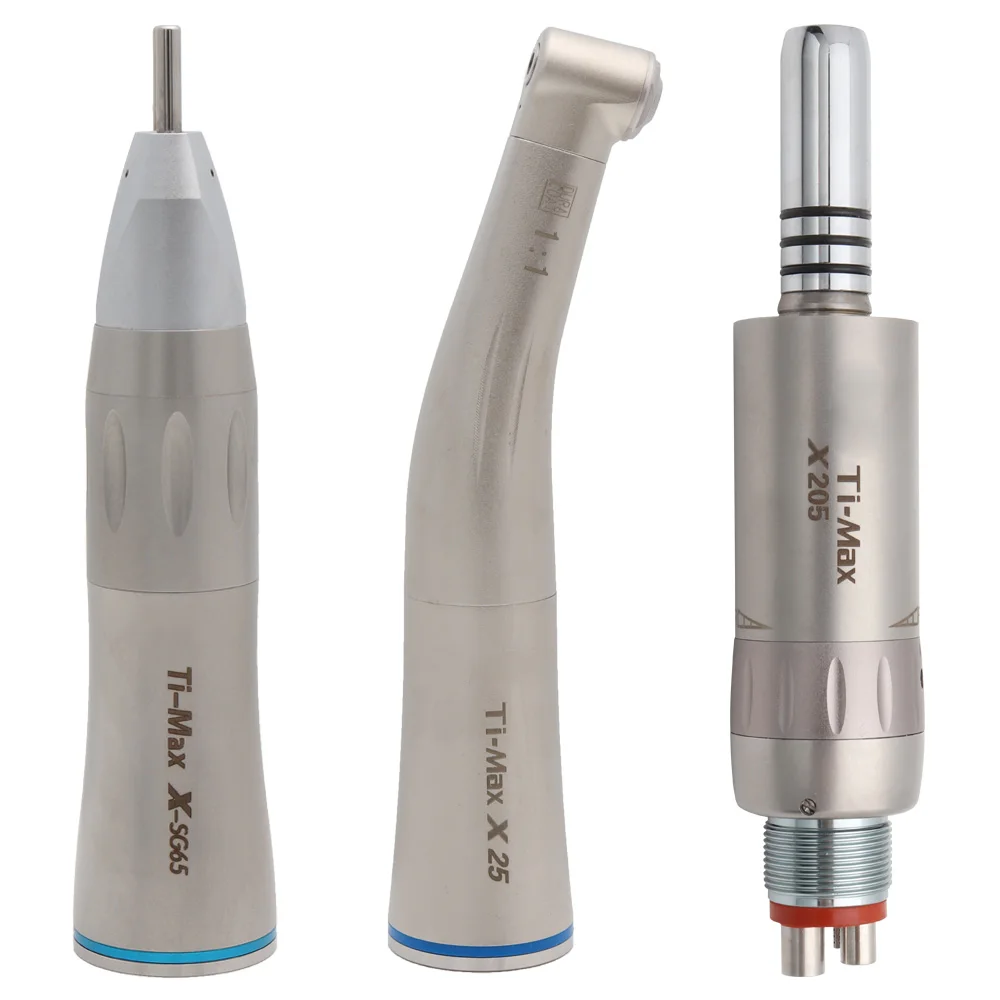 

Dental Low Speed Handpiece Straight Nose Contra Angle Air Motor Borden/Midwest 2/4Holes B2/M4 X-SG65/X25/X205 Ti-Max Style