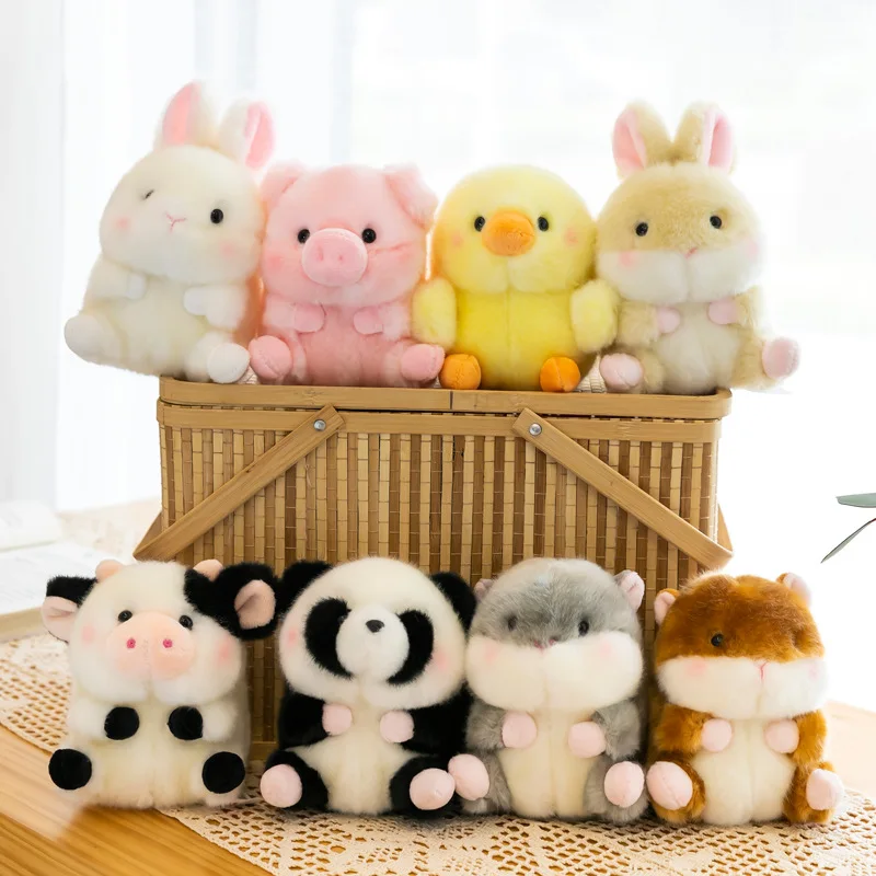 

lovely Exquisite chicken car key pendant hamster jewelry piggy bag decoration rabbit soft Soothing doll birthday Romantic gift
