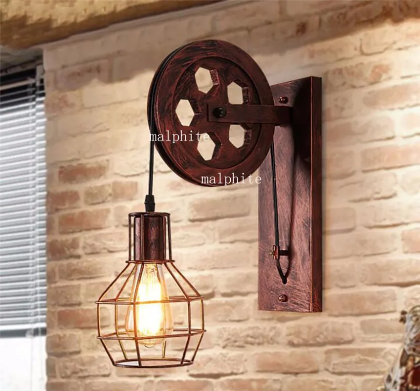 Настенный ретро светильник Американский промышленный светодиодный настенный