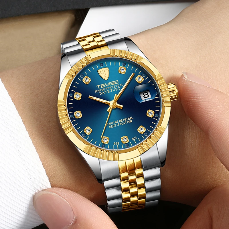 Мужские часы TEVISE автоматические механические из нержавеющей стали