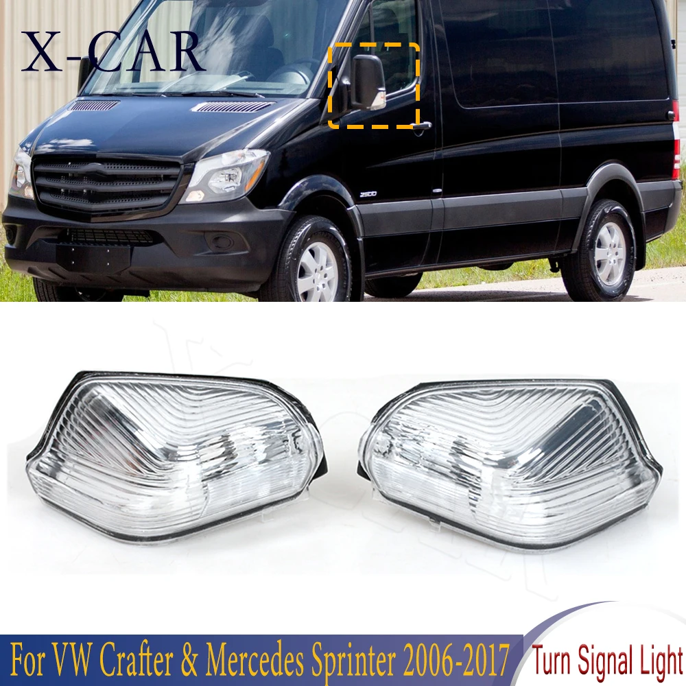 X-CAR Передняя указатель поворота бокового зеркала лампа мигалка для VW Crafter Mercedes
