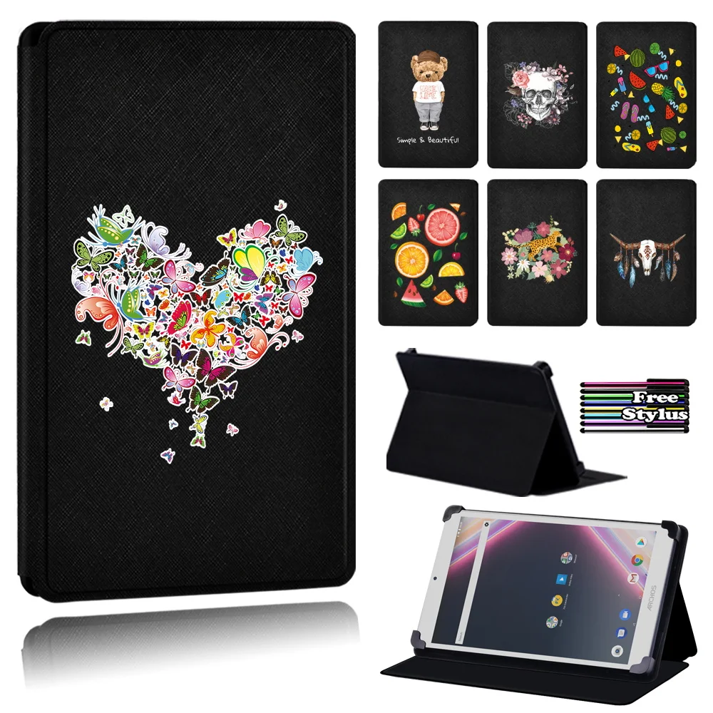 

For Archos Core 101 3G Ultra/Archos Core 80/Archos Core 101 3G V2/Core 101 3G Anti-cratch PU Leather Tablet Case (with Pattern)