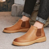 autumn and winter 2021 new chelsea boots mens martin boots fashion leggings simple gentleman leisure hot mens boots ka455