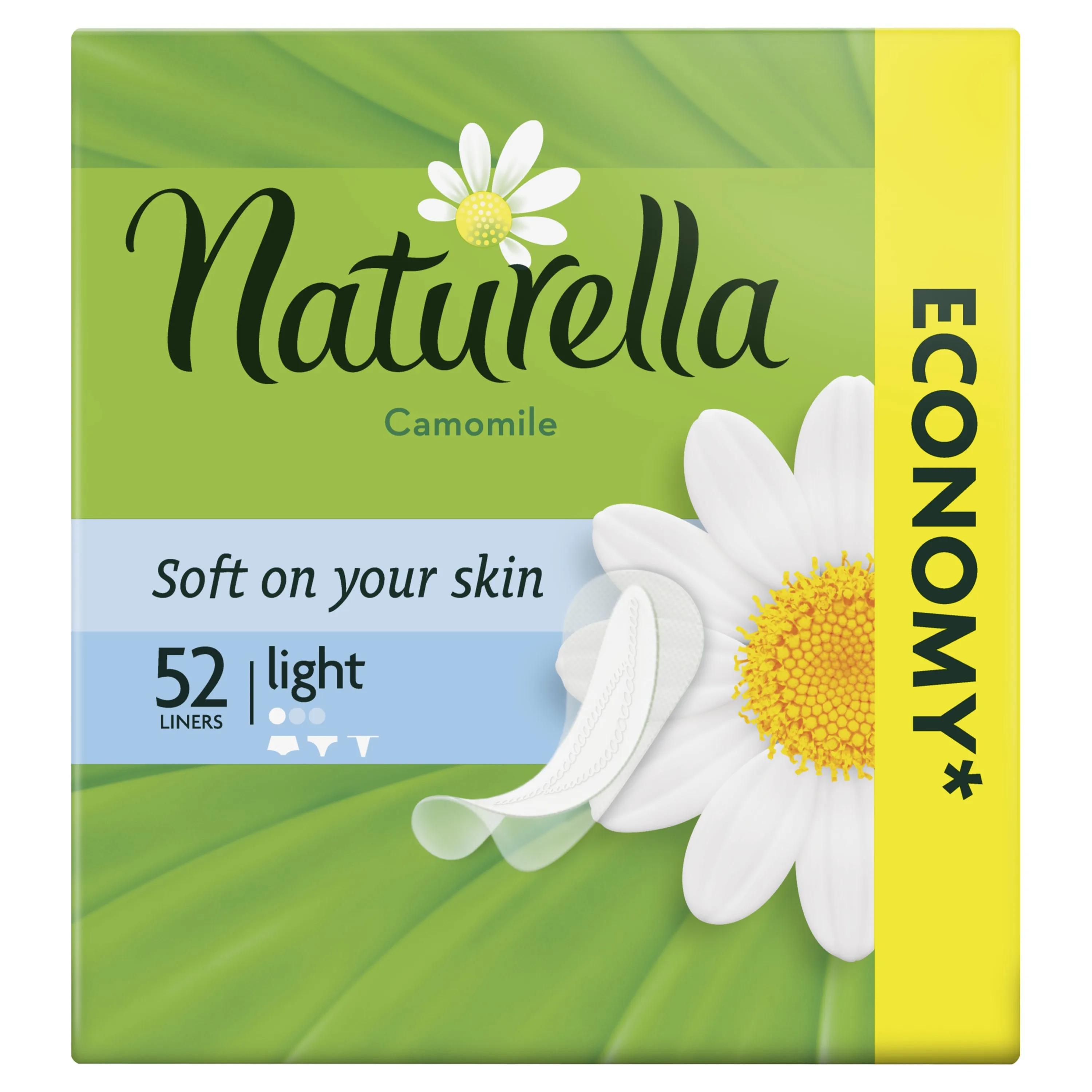 NATURELLA Женские гигиенические прокладки на каждый день Camomile Light Trio 52 шт. | Красота и