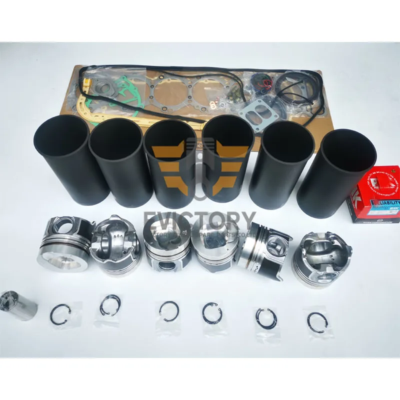 

For ISUZU 6SD1T 6SD1-TC overhaul rebuild kit oil pump gasket piston liner bearing