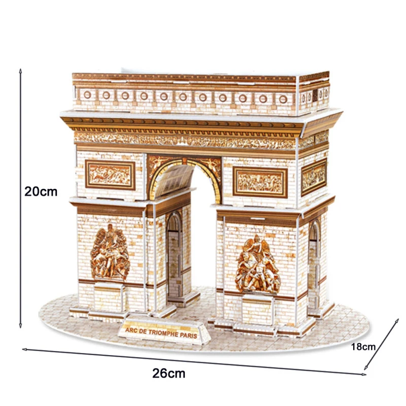 

Всемирно известное историческое здание Франция Триумфальная арка Париж 3D пазл архитектура модель обучающие игрушки для детей Подарки