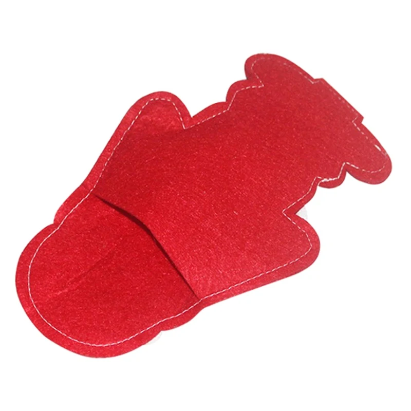 1pcs Christmas Stocking Bags Dining Table Knife Fork Holder Santa Claus Decoration Party Supplies | Дом и сад