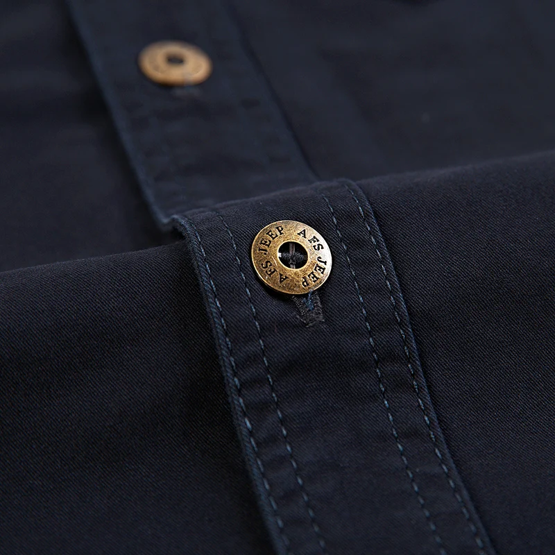 Мужская хлопковая рубашка с длинным рукавом дышащая | одежда