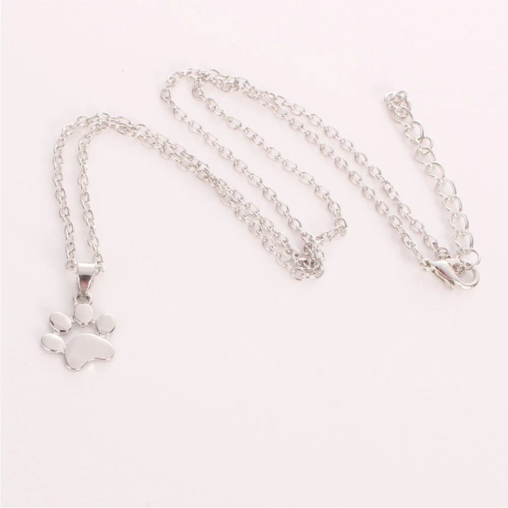 Милое ожерелье в виде собачьей лапы женское с подвеской следов модное ювелирное