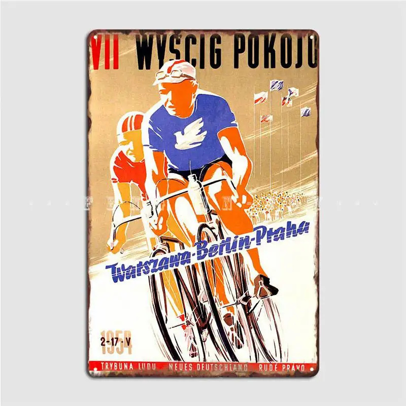 

Металлический плакат на стену для езды на велосипеде
