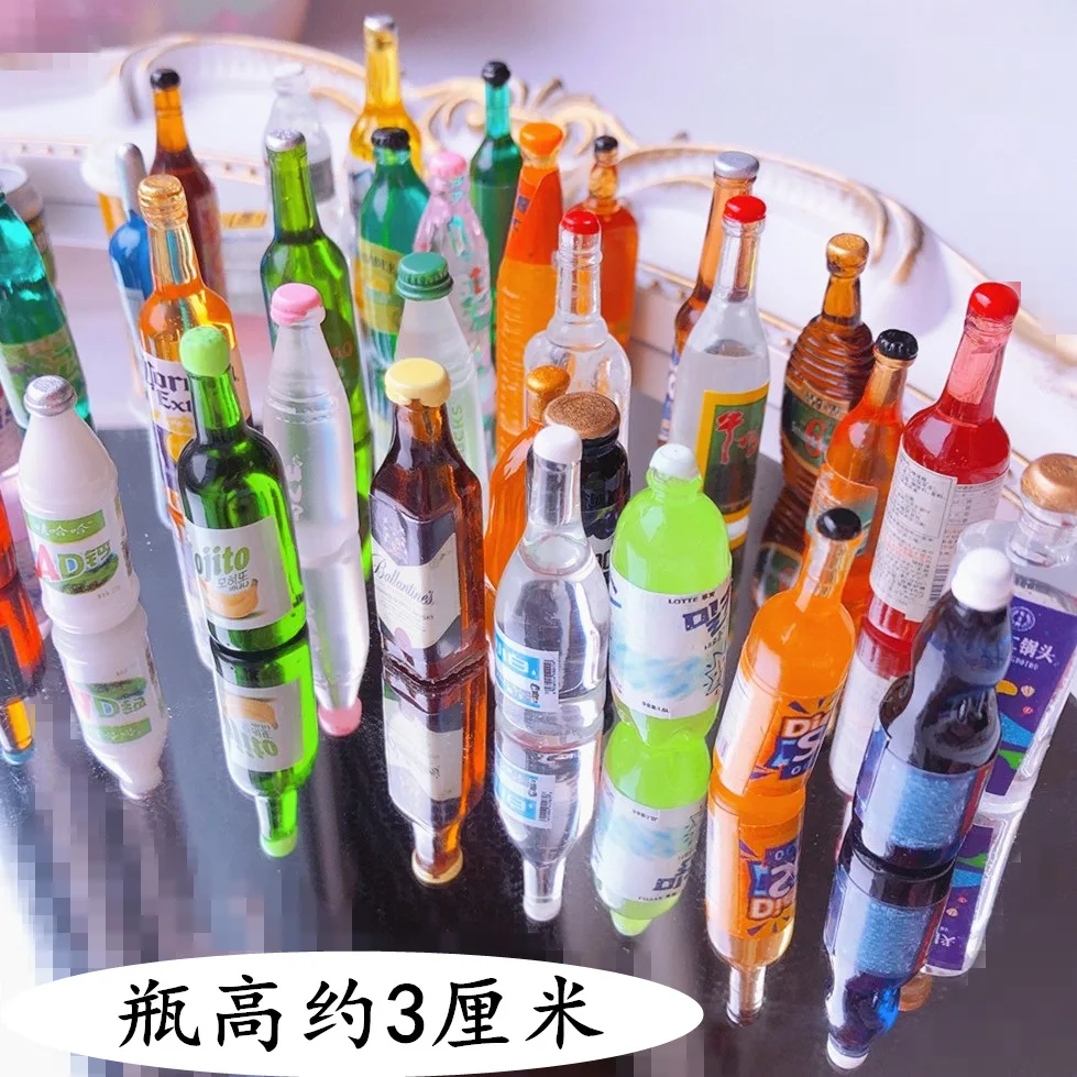 Милый миниатюрный кукольный домик в масштабе 1:12 виски вино напитки ролевая кухня