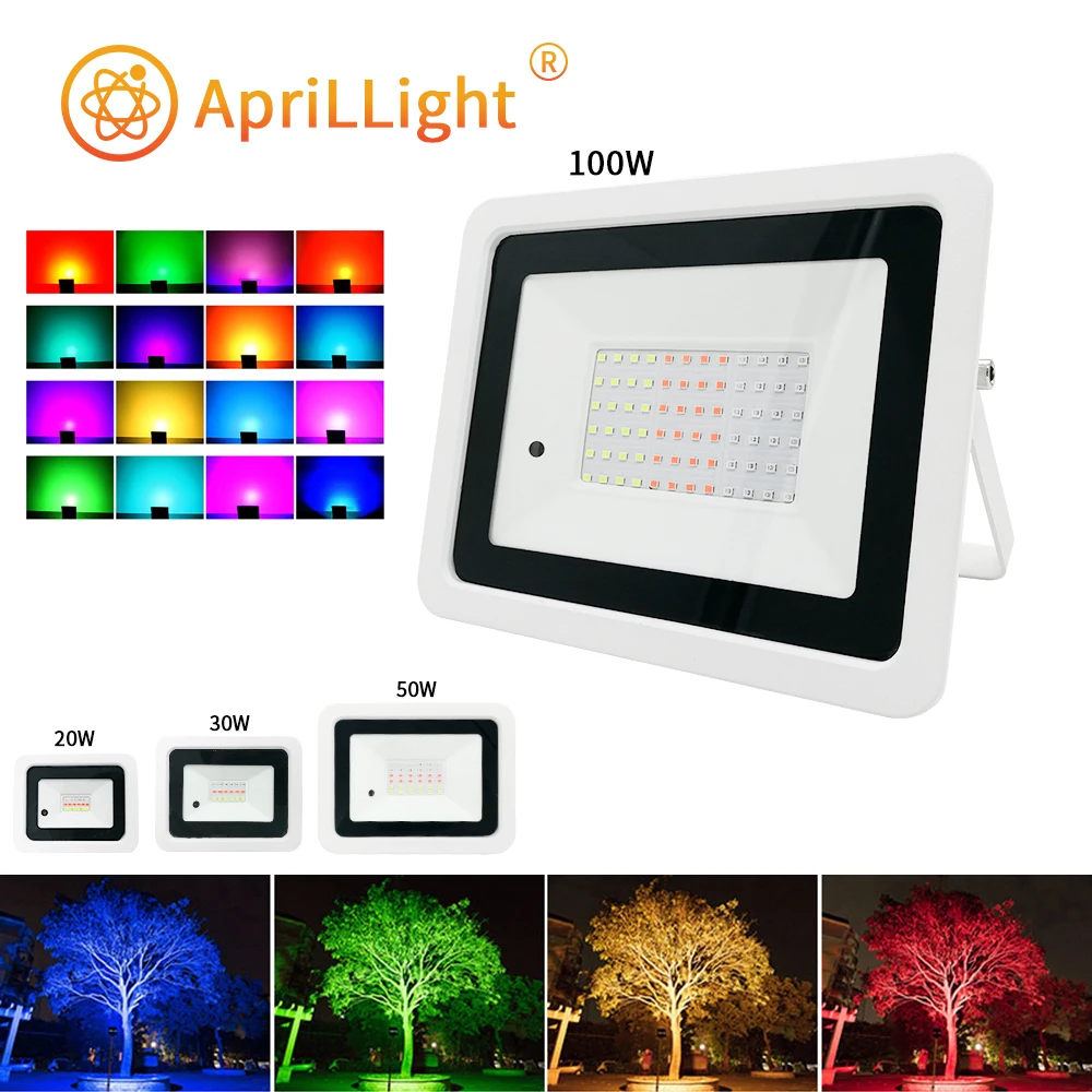 RGB Светодиодный прожектор с отражателем 20/30/50/220 Вт IP68|Прожекторы| |