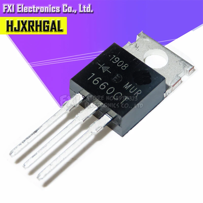 10 шт./лот MUR1660CT TO 220 U1660G двойной диод быстрое восстановление оригинальный