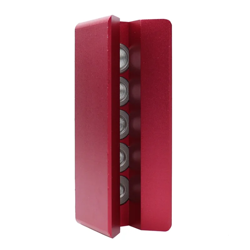 

90 Degree Drill Straight Angle Guide Bit Doweling Jig Woodworking Tool Dowel Hole Jig 6/7/8/9/10mm Bit Wood Punch Locator Red