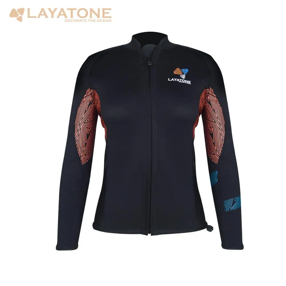 LayaTone 3 мм неопреновый гидрокостюм Женский водолазный костюм куртка каноэ каякинг