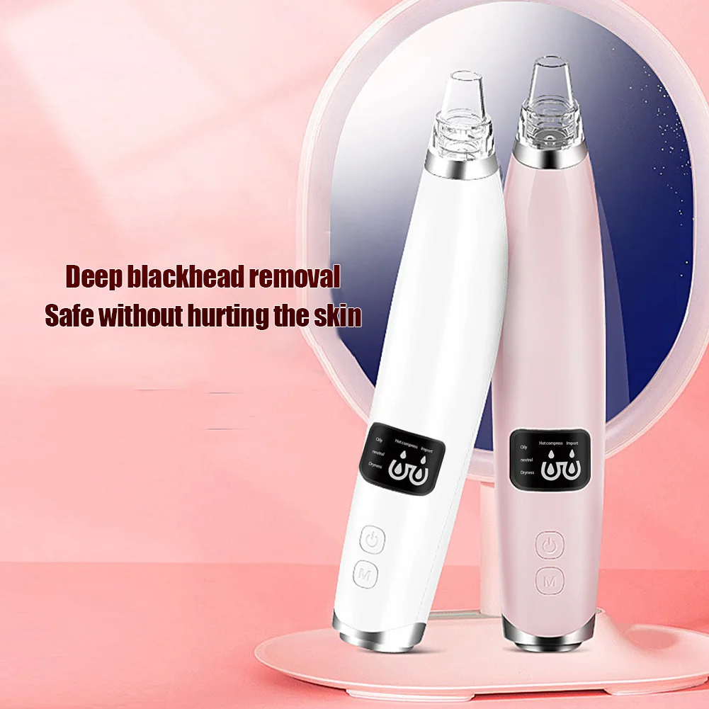 

Convenient Household Pore Cleaner Color Light Liquid Crystal Import Beauty Instrument Face Blackhead Removal Instrument