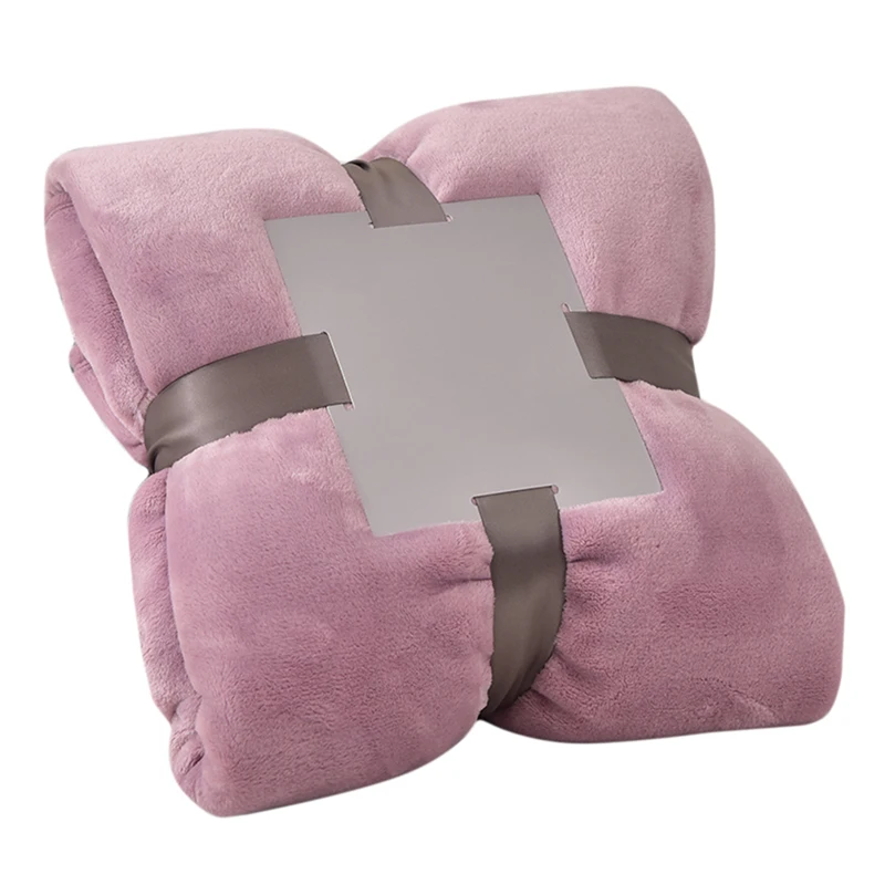 

Super Soft Blanket Flannel Sofa Office Blanket Airplane Travel Fleece Portable Car Travel Warmth Foldable Blanket