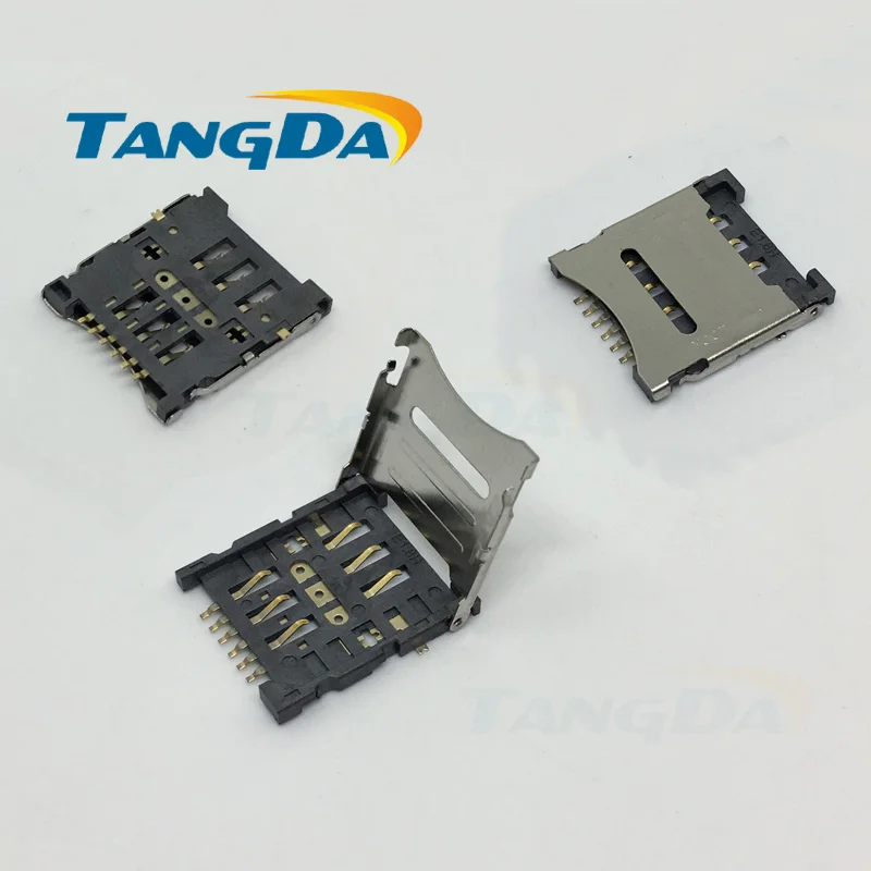 Разъемы PROW 6p стандартного типа с петлями, раскладушками micro sim 6pin SMO 1512 T (art.: 7a90ba72d) - 7a90ba72d
