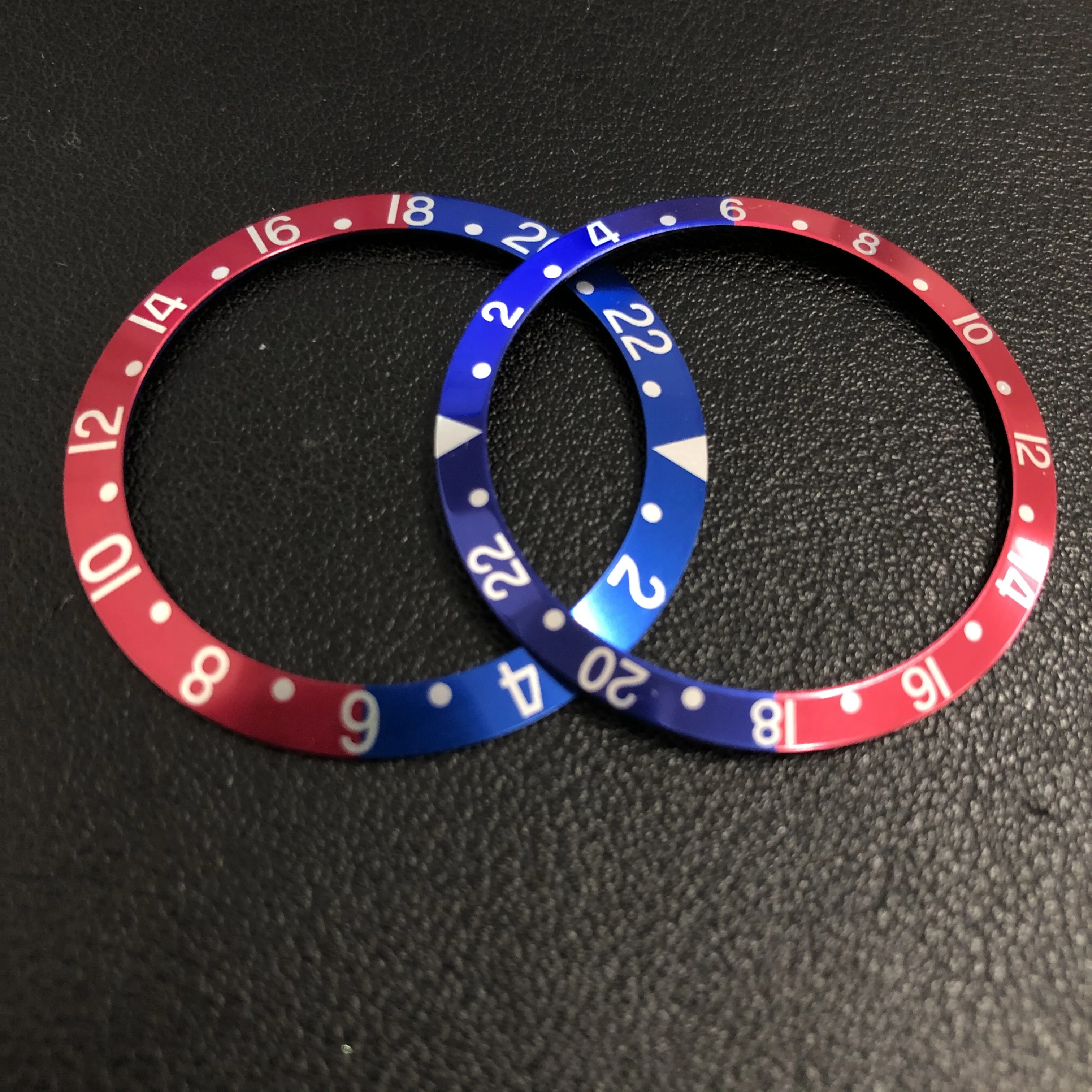 38 мм 36 цвета: черный зеленый синий Алюминий Винтаж рамка вкладыш циферблат для