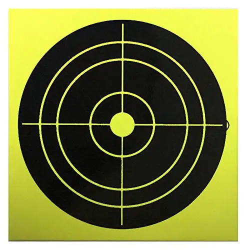 Лесная желтая стрельба мишенью или мишенью Bullseye: для всех ружейных винтовок пистолет Воздушный пистолет BB пистолет " x 4"(100 в упаковке