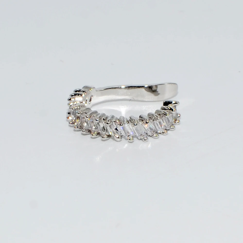 Style4 Silver 1 шт Ушной Хрящ клип Регулируемый Иллюзия искусственный пирсинг для уха серьги кристалл манжета для уха со звездой без отверстия не пирсинг CZ ювелирные изделия для тела - Окраска металла: Style4 Silver