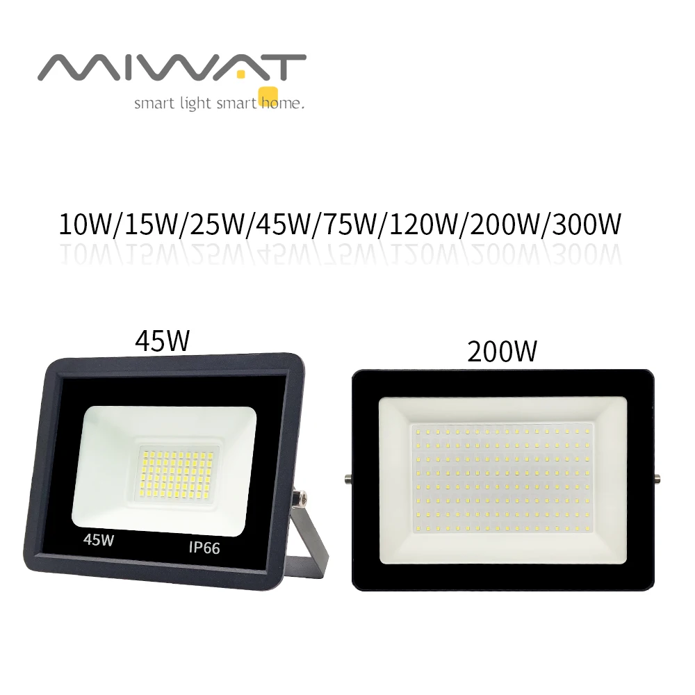 

220V LED Flood Light 10W 20W 50W 120W 200W 300W Floodlights searching Lamp IP66 Reflector foco led exterior Outdoor Spot Light