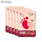 Маска-пилинг BIOAQUA увлажняющая для ног, отшелушивающие носки с медовым для ступней спа педикюр для удаления омертвевшей кожи ног, 10 шт. = 5 пар