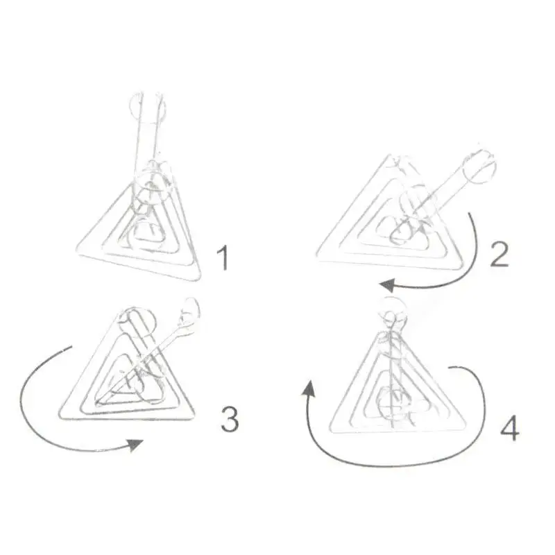 Металлическое кольцо игрушки сложная металлическая проволока головоломка игра