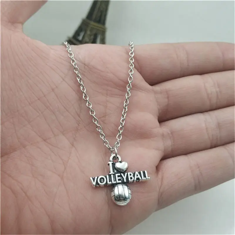 

Love Volleyball Simple Charm Creative Chain Necklace Women Pendants Fashion Jewelry Accessory ,Friend Gifts Necklace