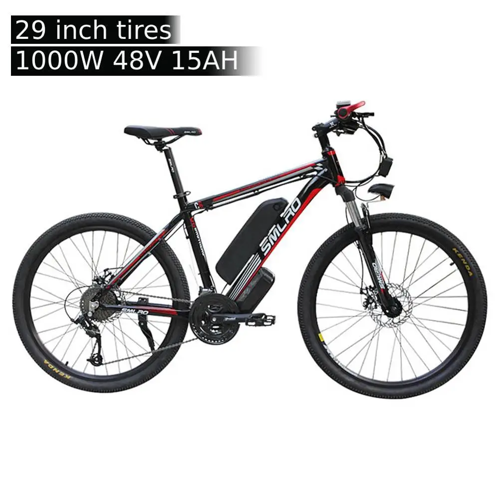 Huakaii 29 дюймов электрический велосипед 48V 1000W 15AH фара для электровелосипеда в