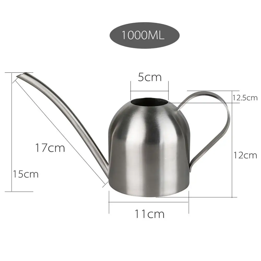 Чайник для полива из нержавеющей стали 1000 мл|Канистры воды| |